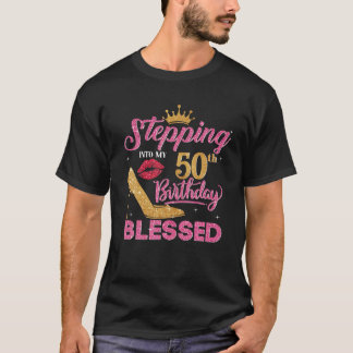 Het vallen in 50th Birthday zonder Glittering Tex T-shirt