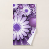 Het vallen in de Abstracte Bloemen van de Liefde & Bad Handdoek (Handdoek)