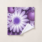 Het vallen in de Abstracte Bloemen van de Liefde & Bad Handdoek (Wasdoekje)