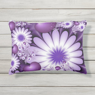 Het vallen in de Abstracte Bloemen van de Liefde & Buitenkussen