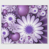 Het vallen in de Abstracte Bloemen van de Liefde & Cadeaupapier (Vlak)