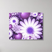 Het vallen in de Abstracte Bloemen van de Liefde & Canvas Afdruk (Voorkant)