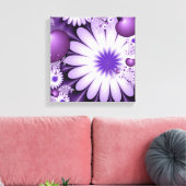 Het vallen in de Abstracte Bloemen van de Liefde & Canvas Afdruk (Insitu (Woonkamer))