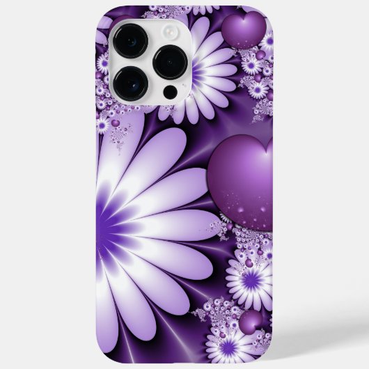 Het vallen in de Abstracte Bloemen van de Liefde & Case-Mate iPhone Case (Achterkant)
