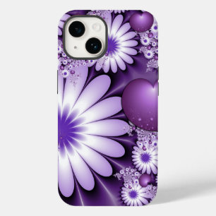 Het vallen in de Abstracte Bloemen van de Liefde & Case-Mate iPhone 14 Hoesje