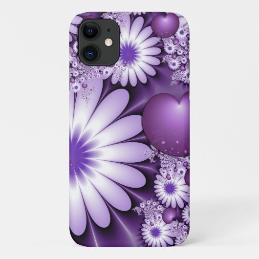 Het vallen in de Abstracte Bloemen van de Liefde & Case-Mate iPhone Case (Achterkant)