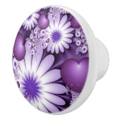 Het vallen in de Abstracte Bloemen van de Liefde & Keramische Knop (Rechts)