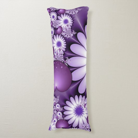 Het vallen in de Abstracte Bloemen van de Liefde & Lichaamskussen (Voorkant Verticaal)