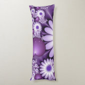 Het vallen in de Abstracte Bloemen van de Liefde & Lichaamskussen (Achterkant (Verticaal))