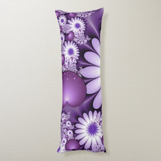 Het vallen in de Abstracte Bloemen van de Liefde & Lichaamskussen (Achterkant (Verticaal))