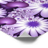 Het vallen in de Abstracte Bloemen van de Liefde & Poster (Hoek)