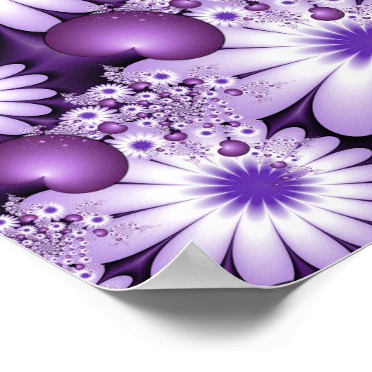 Het vallen in de Abstracte Bloemen van de Liefde & Poster (Hoek)