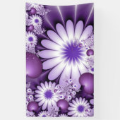 Het vallen in de Abstracte Bloemen van de Liefde & Spandoek (Verticaal)