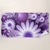 Het vallen in de Abstracte Bloemen van de Liefde & Strandlaken (Voorkant)