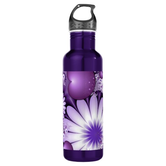 Het vallen in de Abstracte Bloemen van de Liefde & Waterfles (Voorkant)