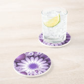 Het vallen in de Abstracte Bloemen van de Liefde & Zandsteen Onderzetter (Zijkant)