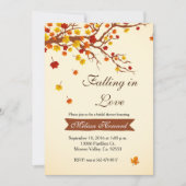 Het vallen in de Uitnodiging van de Bridal van de  (Voorkant)