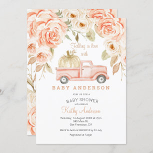 Het vallen in de Uitnodiging van het Baby shower v