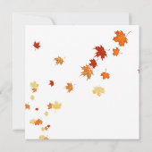 Het vallen laat Thanksgiving Innodiging van het Ki Kaart (Achterkant)