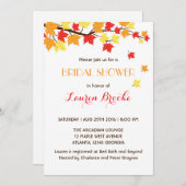 Het vallen Maple verliest de Autumn Uitnodiging Wi (Voorkant / Achterkant)