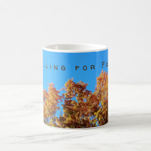 Het vallen op Herfst in de herfst Koffiemok
