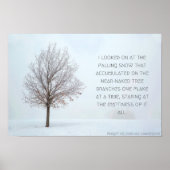 Het vallen Poster van de Sneeuwsneeuw, Versie 1 (Voorkant)