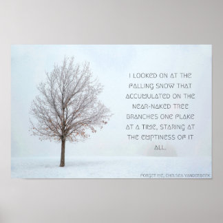 Het vallen Poster van de Sneeuwsneeuw, Versie 1