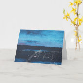 Het vallen van de avond bij Wenskaart Garvin Kaart (Gele Bloem)