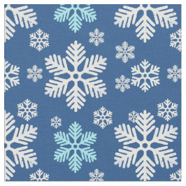 Het vallen van Snowflakes betwist Blauw Stof