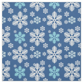 Het vallen van Snowflakes betwist Blauw Stof