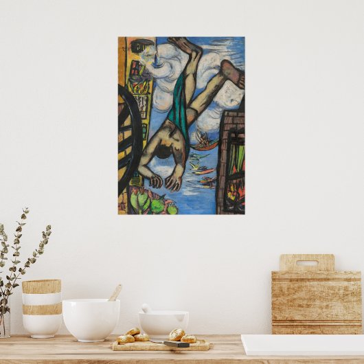 HET VALLENDE MAN POSTER (Keuken)