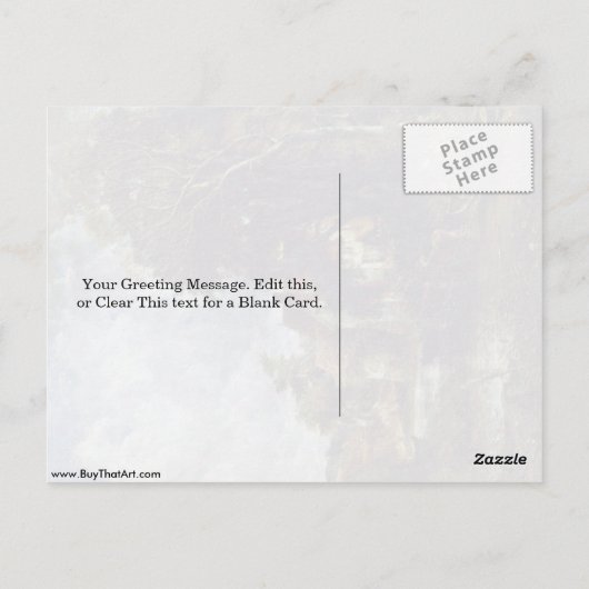 Het Valley Boerderij van John Constable Briefkaart (Achterkant)