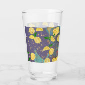 Het valt sinaasappels glas (Achterkant)