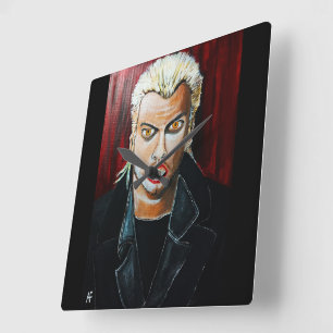 Het vampier schilderij van Alfred Fox Vierkante Klok