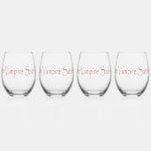 Het Vampire Satires-script Wijnglas Zonder Voet (Achterkant)