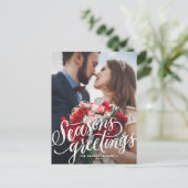 Het Van letters voorzien van het Krijt van de Feestdagenkaart (Staand voorkant)