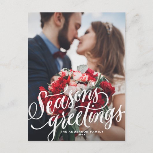 Het Van letters voorzien van het Krijt van de Feestdagenkaart (Voorkant)