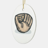 Het vangen keramisch ornament (Links)