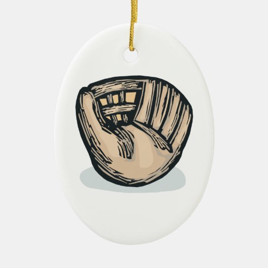 Het vangen keramisch ornament (Voorkant)