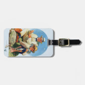 Het vangen van de grote bagagelabel (Voorkant horizontaal)