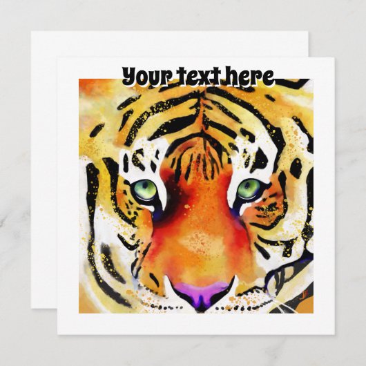 Het vangen van de Majesteit: Een Tijger (Voorkant / Achterkant)