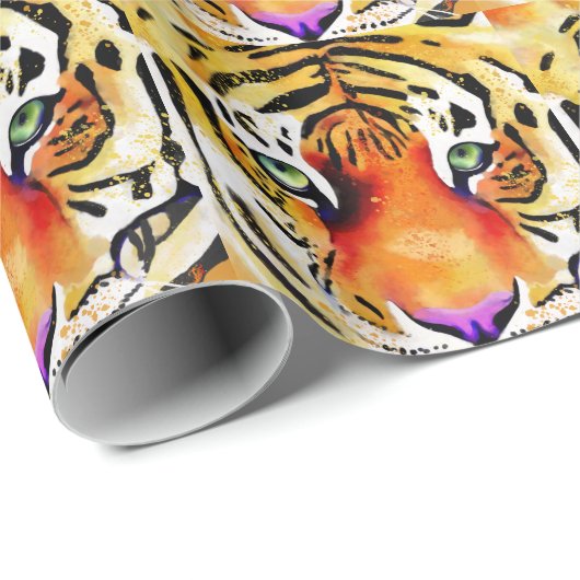 Het vangen van de Majesteit: Een Tijger Cadeaupapier (Rol Hoek)