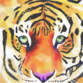 Het vangen van de Majesteit: Een Tijger Sticker (Voorkant)