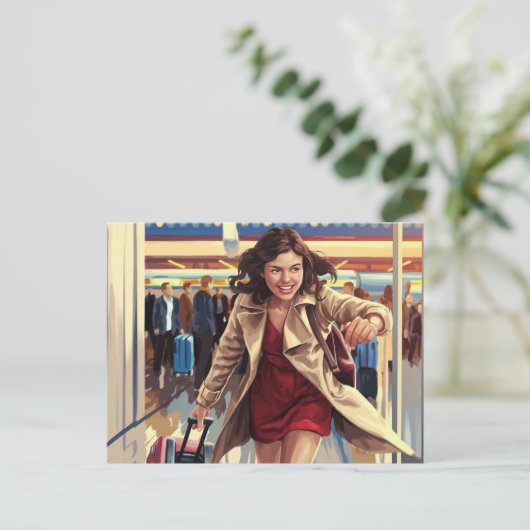 Het vangen van een Flight ArtWork Briefkaart (Staand voorkant)