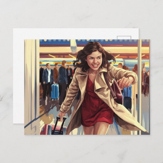 Het vangen van een Flight ArtWork Briefkaart (Voorkant / Achterkant)