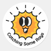 Het vangen van sommige stralen zon Sticker (Voorkant)