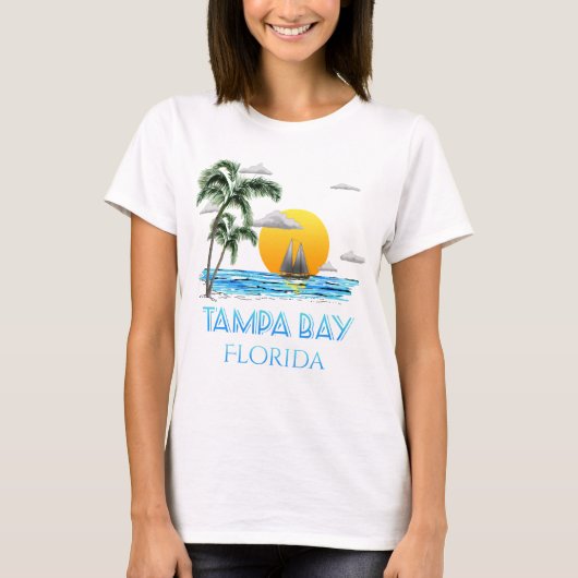 Het Varen van Florida van de Baai van Tamper T-shirt (Voorkant)
