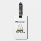 Het Varen van Florida van het Palm Beach Bagagelabel (Achterkant verticaal)