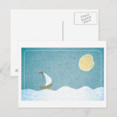 Het Varen van het briefkaart (Voorkant / Achterkant)