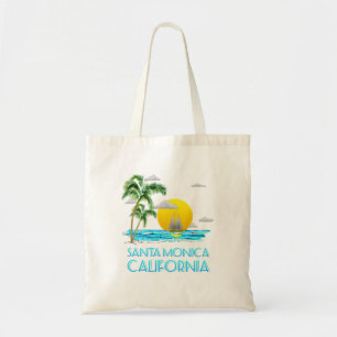 Het Varen van Monica Californië van de kerstman Tote Bag